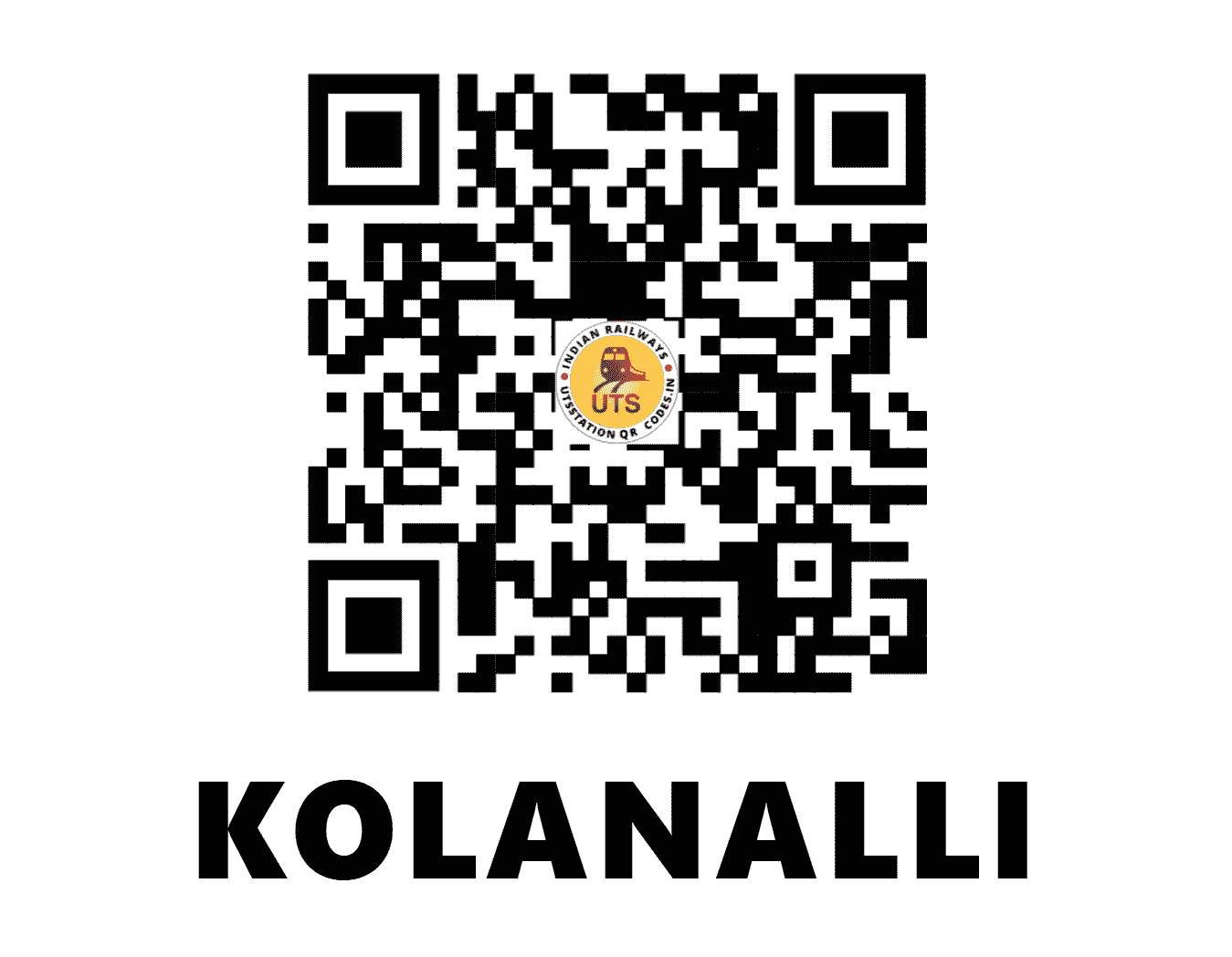 UTS QR Code for KOLANALLI - CNY (SR - TAMIL NADU)